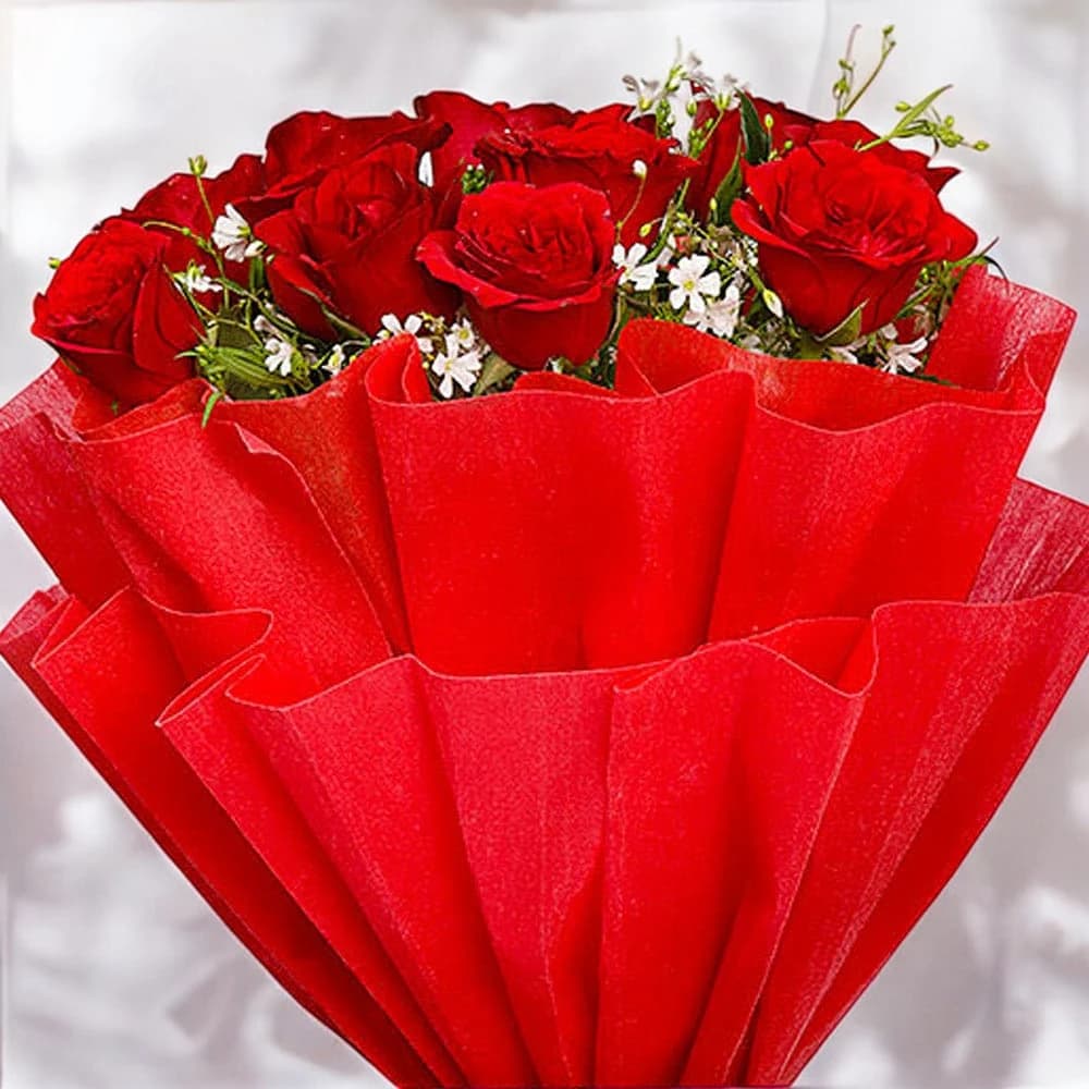 Red Roses With Cadbury Celebrations view 1