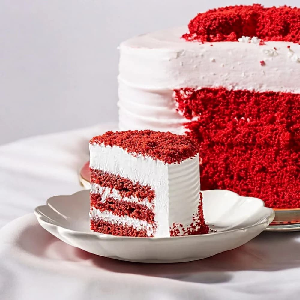 Red Velvet Fresh Cream Cake view 2