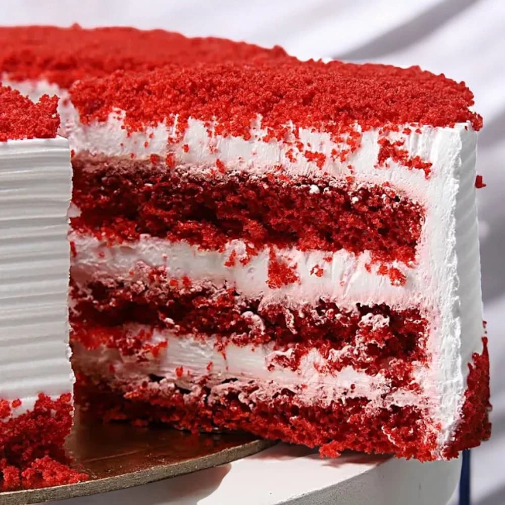 Red Velvet Fresh Cream Cake view 3