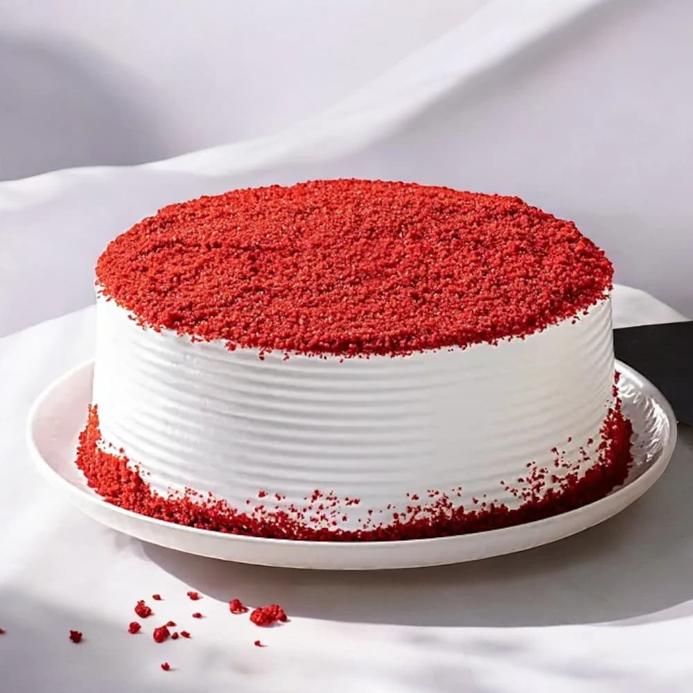 Red Velvet Fresh Cream Cake view 5