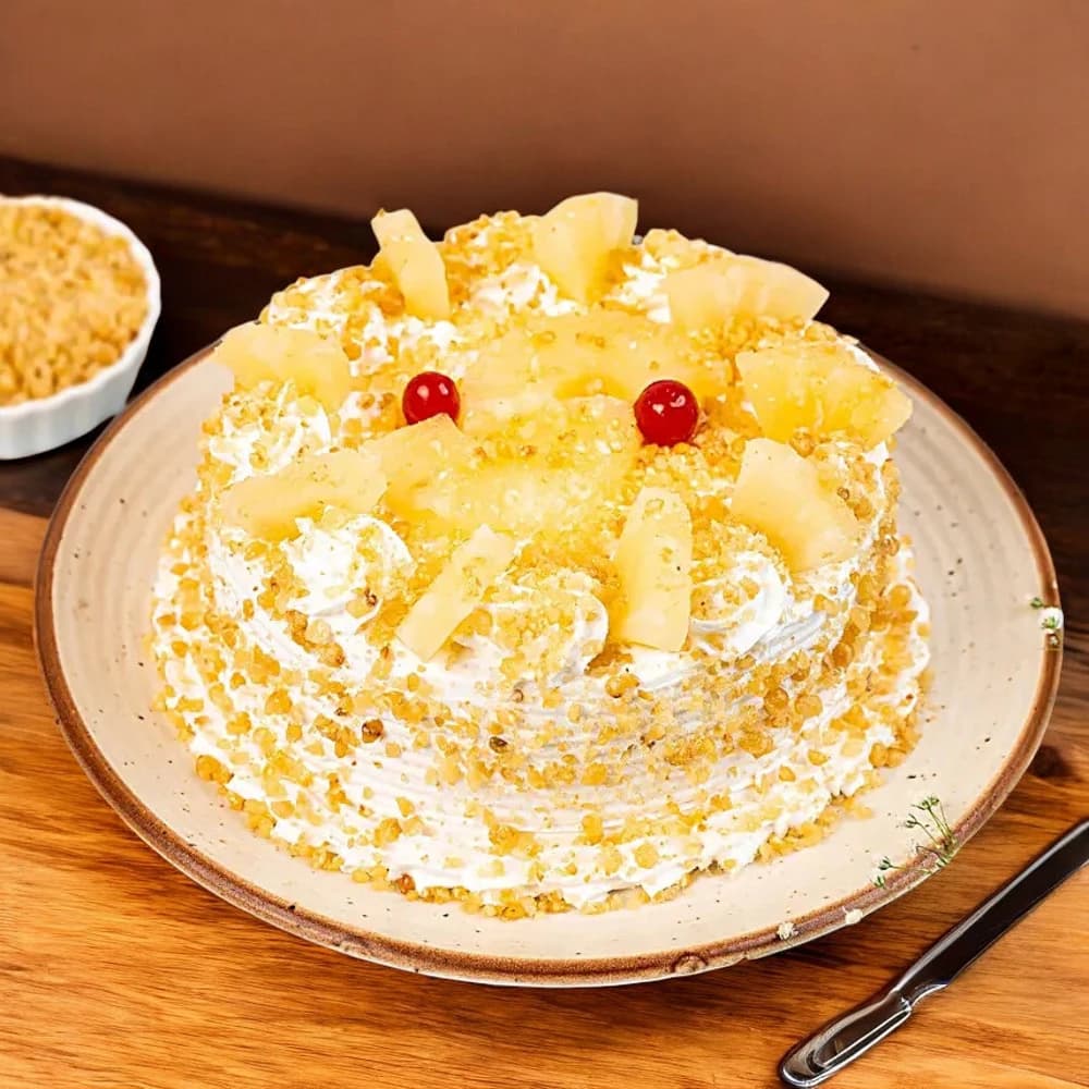 Pineapple With Butterscotch Cake