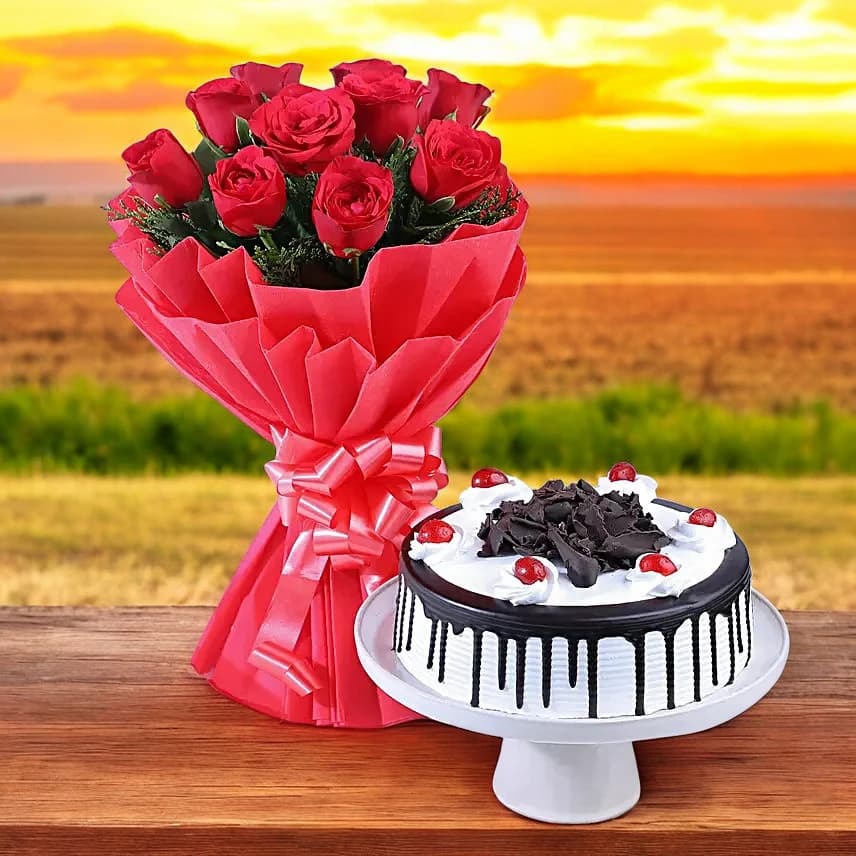 Black Forest and Flowers Standard
