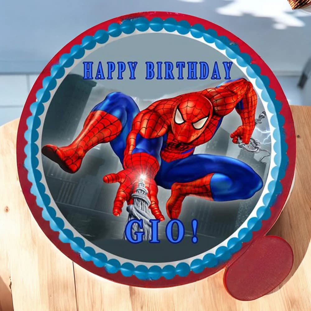 Spiderman Poster Cake