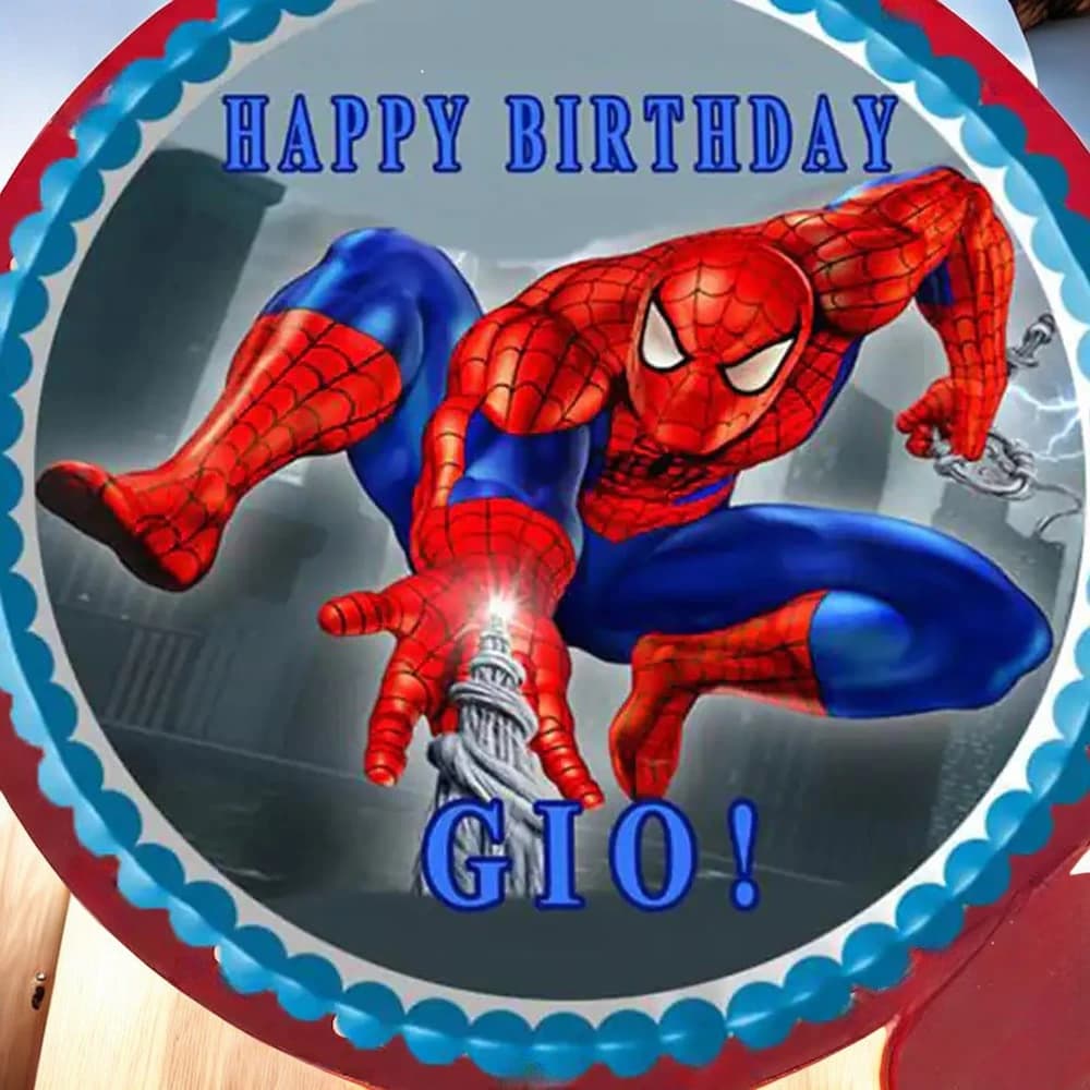 Spiderman Poster Cake view 1