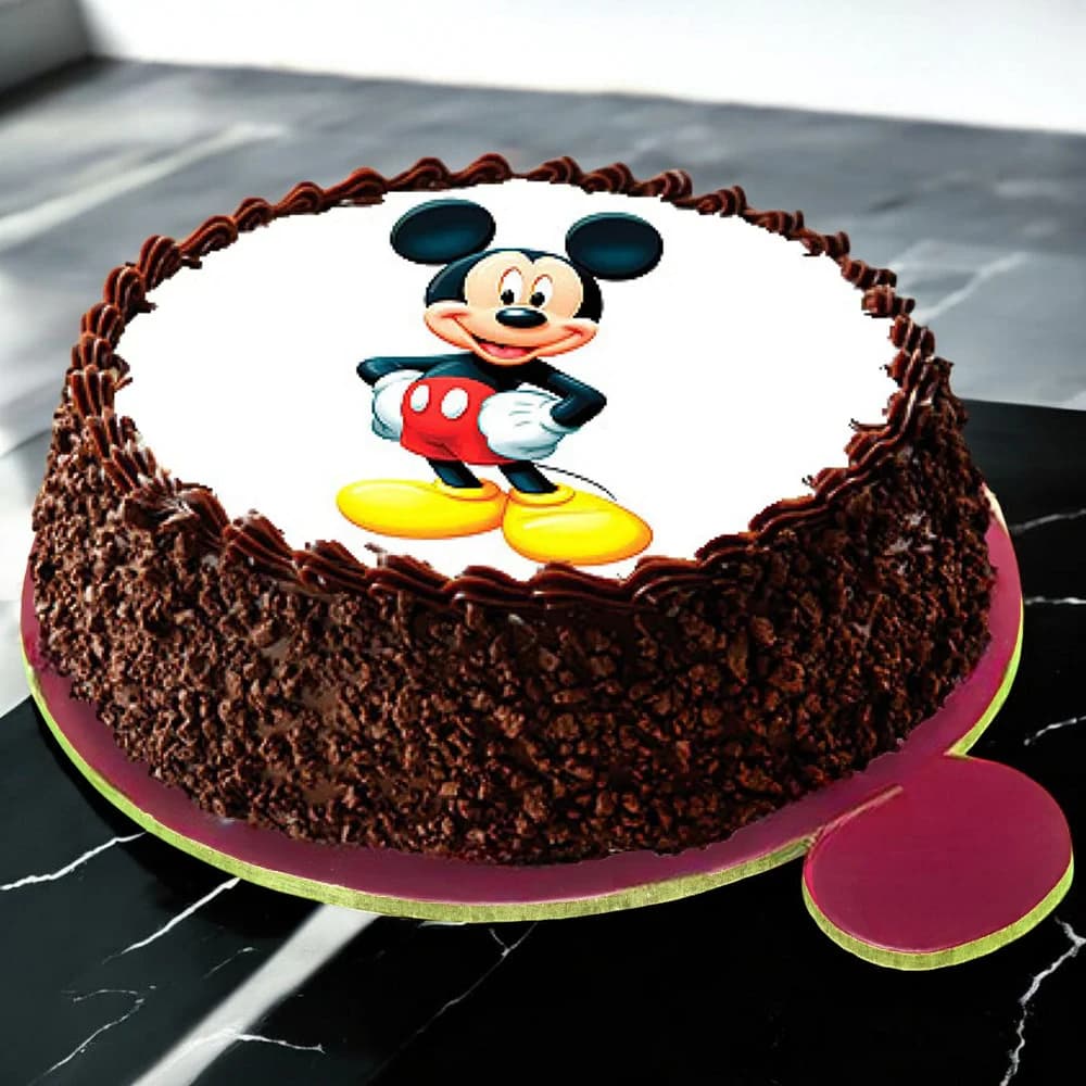 Mickey Mouse Blackforest Cake