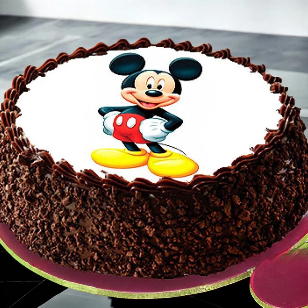 Mickey Mouse Blackforest Cake view 1
