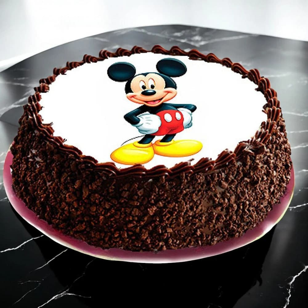 Mickey Mouse Blackforest Cake view 2