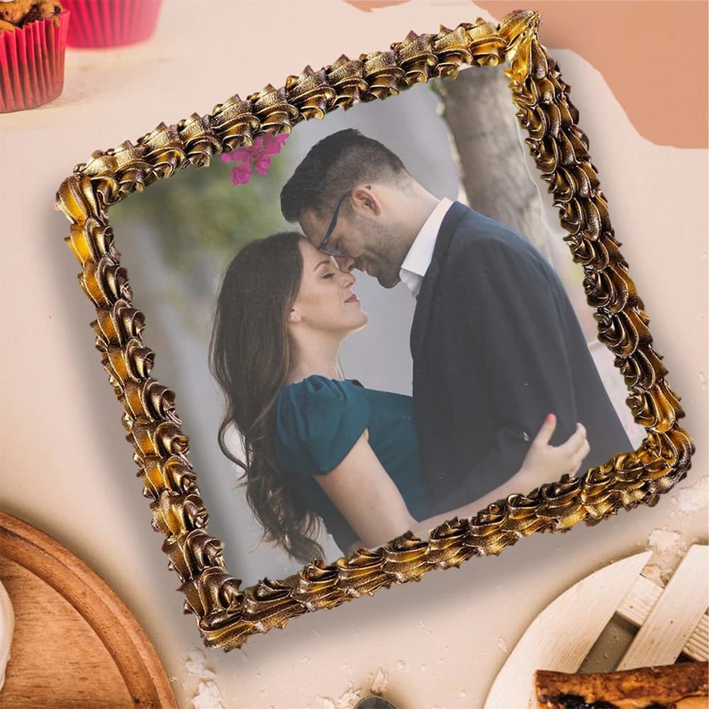 Tempting Truffle Photo Cake