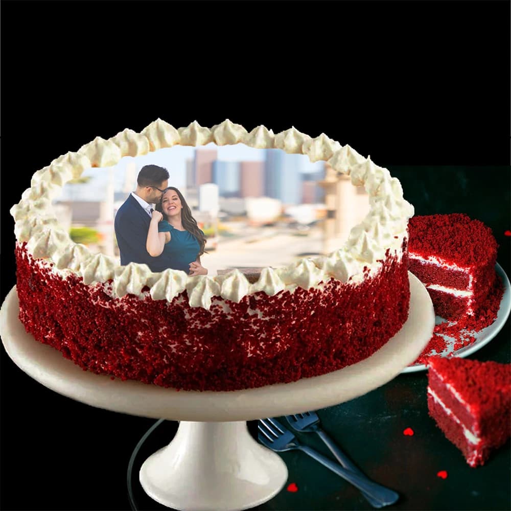 Extremely Mushy Red Velvet Photo Cake