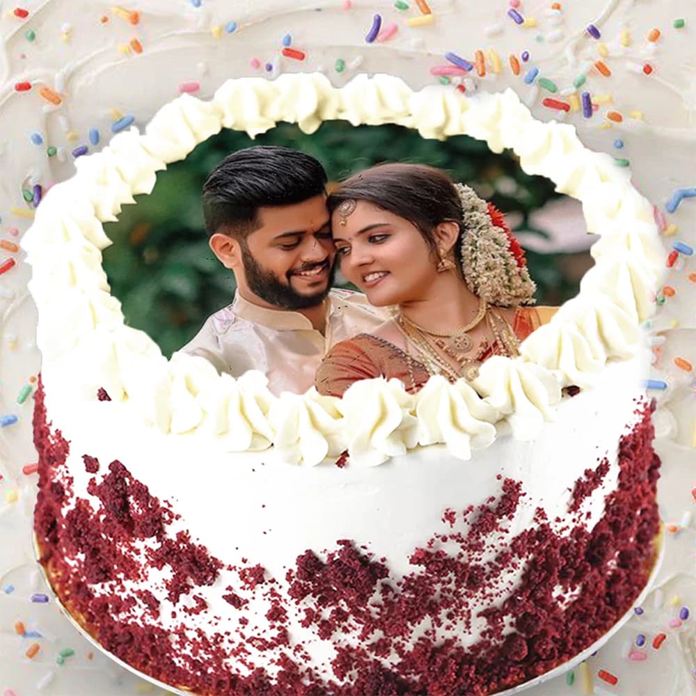 Classic Red Velvet Photo Cake