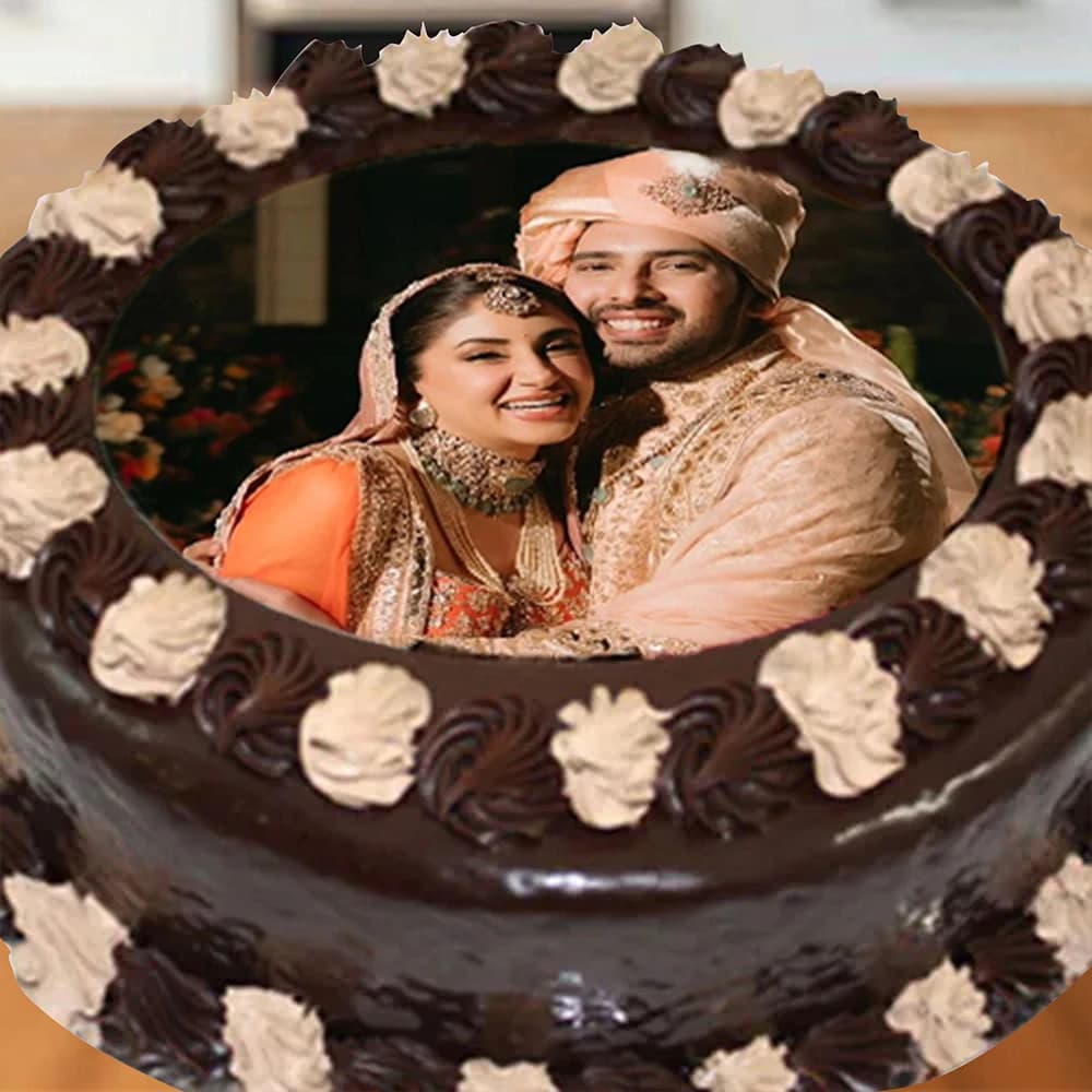 Yummy Chocolate Photo Cake view 1