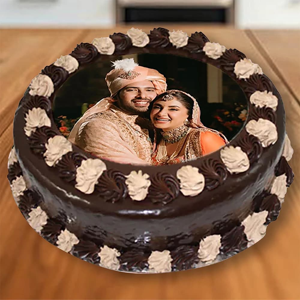 Yummy Chocolate Photo Cake view 2