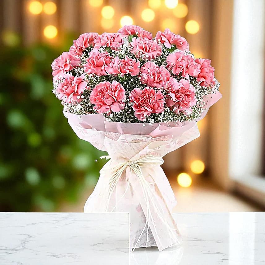 Magical Dust Carnations & Truffle Cake Combo view 1