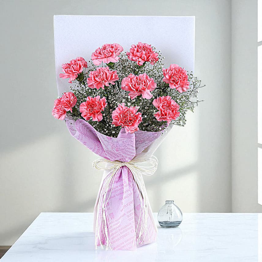 Paradise On Earth Carnations Flower Bouquet