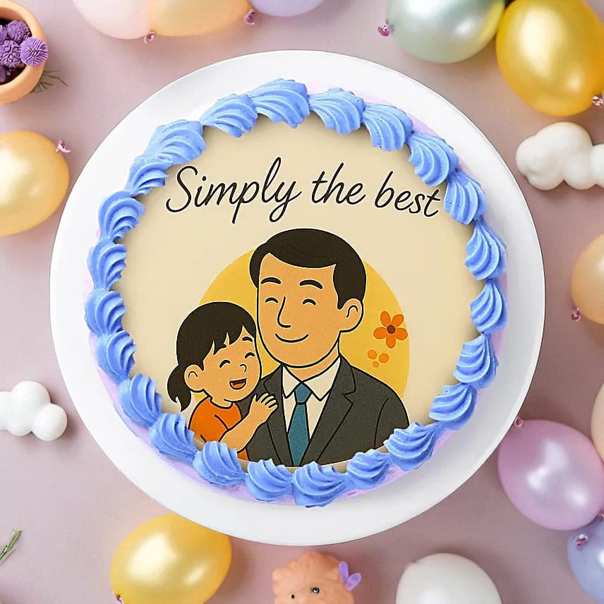 Choco Eggless Love Bento Cake for Father's Day