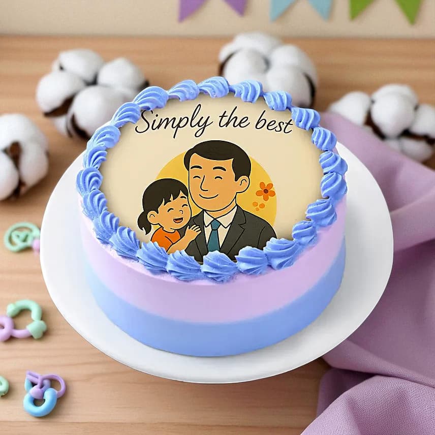 Choco Eggless Love Bento Cake for Father's Day view 1
