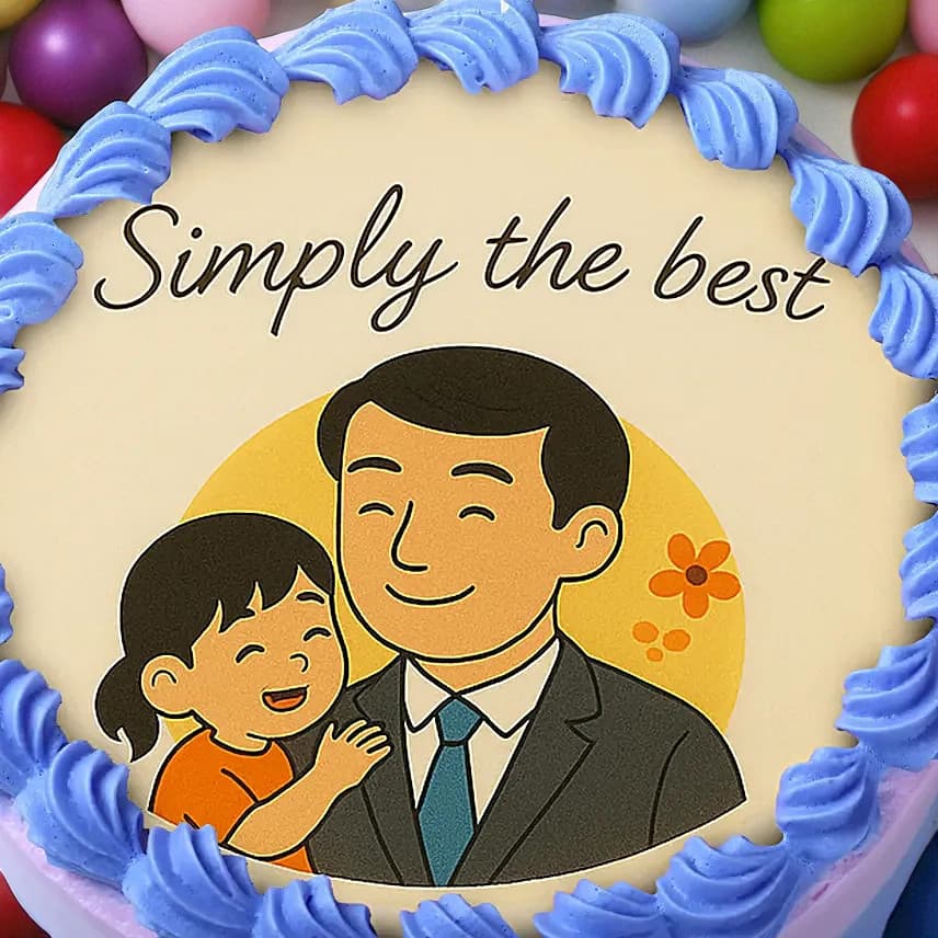 Choco Eggless Love Bento Cake for Father's Day view 3