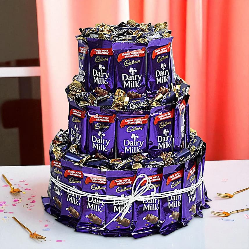 Beautiful Three Layer Chocolaty Wishes