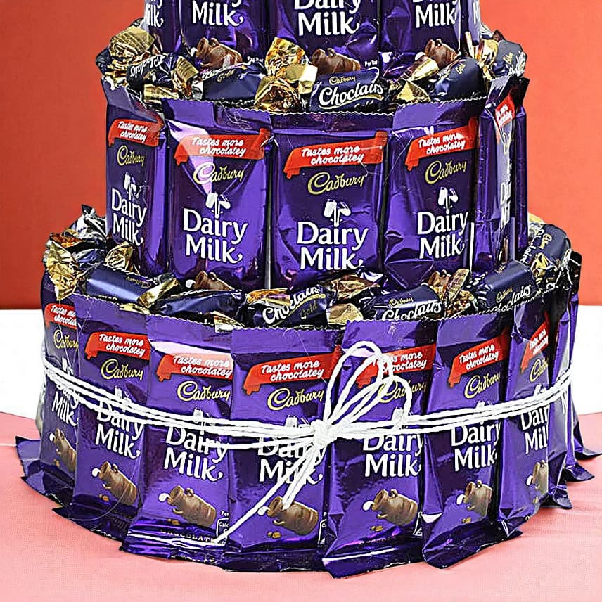 Beautiful Three Layer Chocolaty Wishes view 2