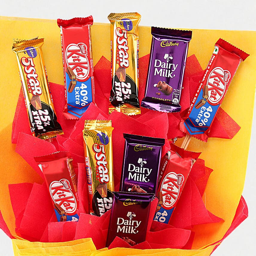 Assorted Chocolate Love Bouquet view 2