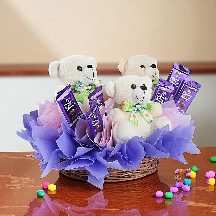 Basket of Joy and Chocolates view 1