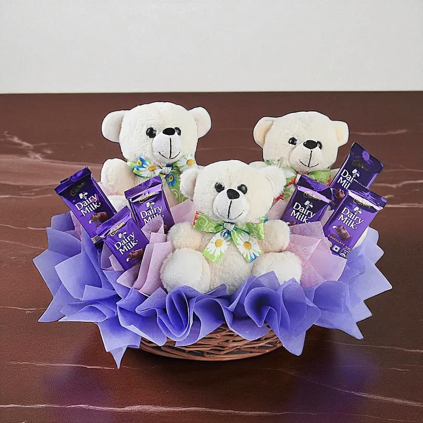 Basket of Joy and Chocolates view 3