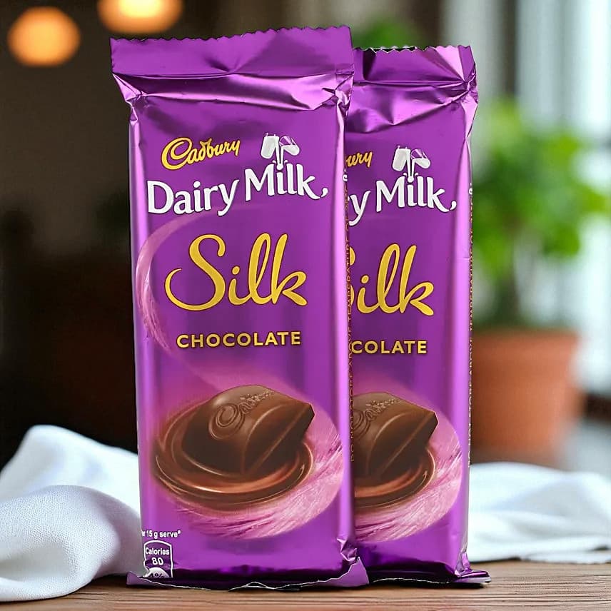 2 Layer Bamboo Plant & Dairy Milk Silk Chocolates view 3