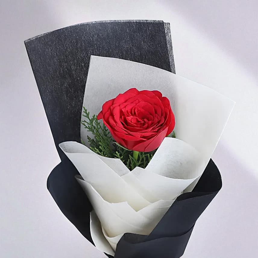 Exotic Single Red Rose