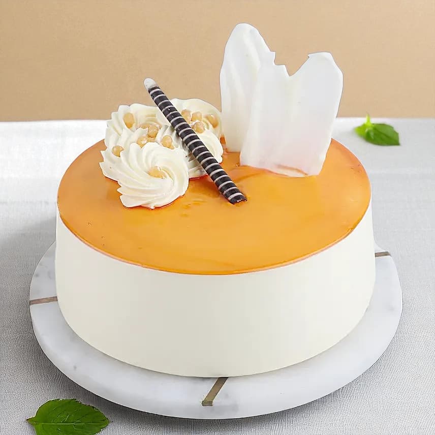 Love Red Rose Bouquet & Butterscotch Cake view 2