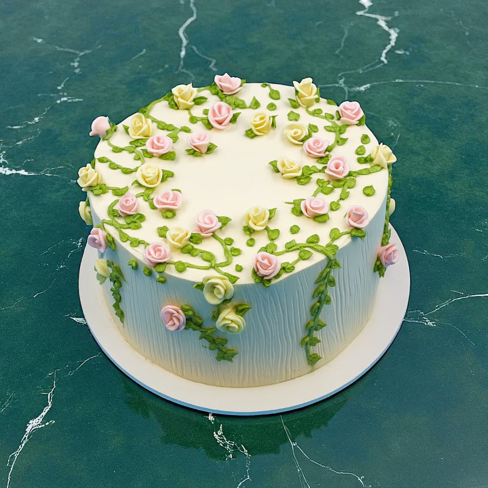 Floral Theme Cake