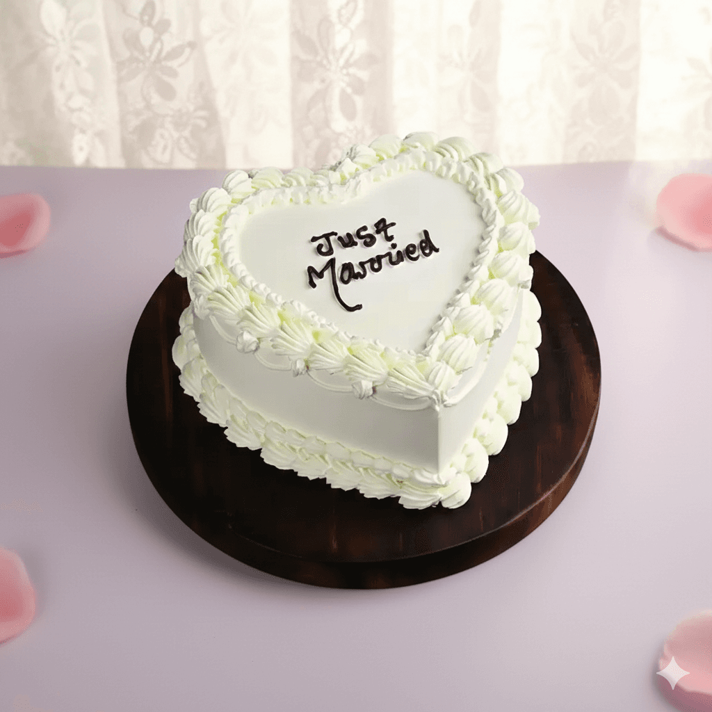 Just Married Cake