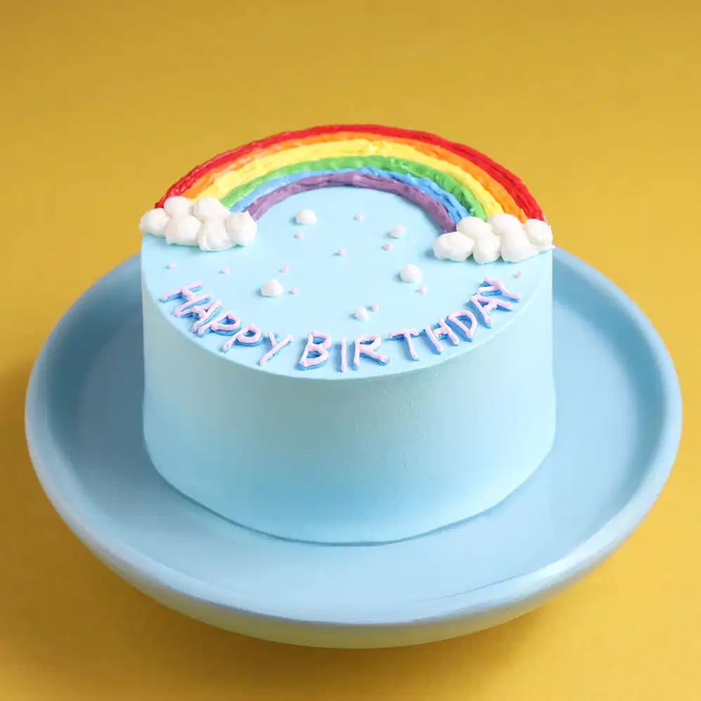 Pastel Rainbow Bento Cake