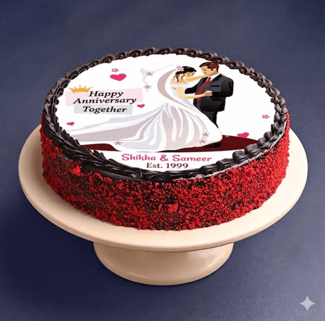 Red Velvet Bride To Be Cake