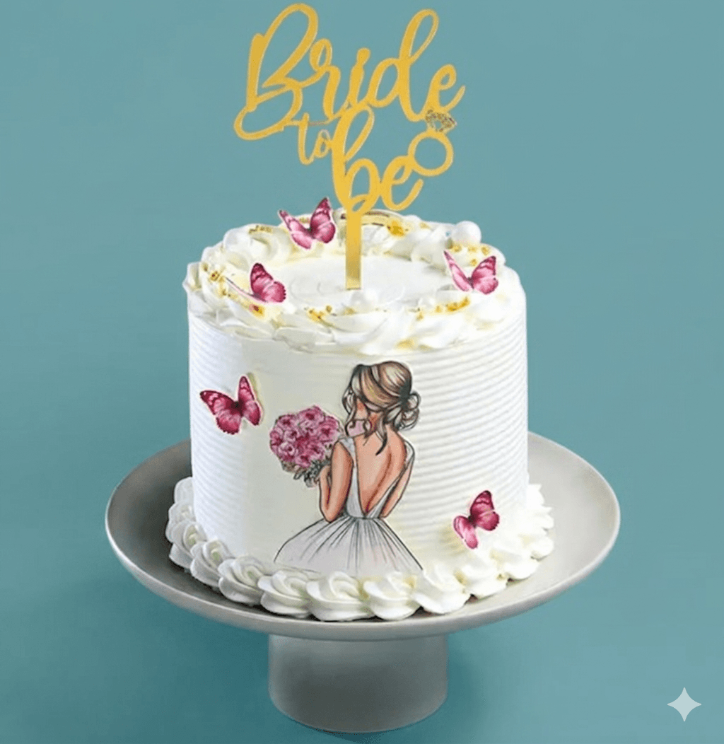 Bride To Be Butterfly Cake