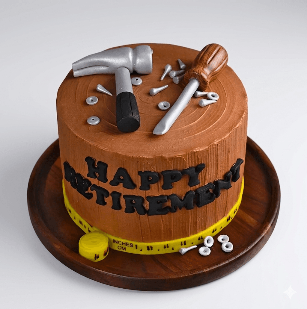 Happy Retirement Delight Cake