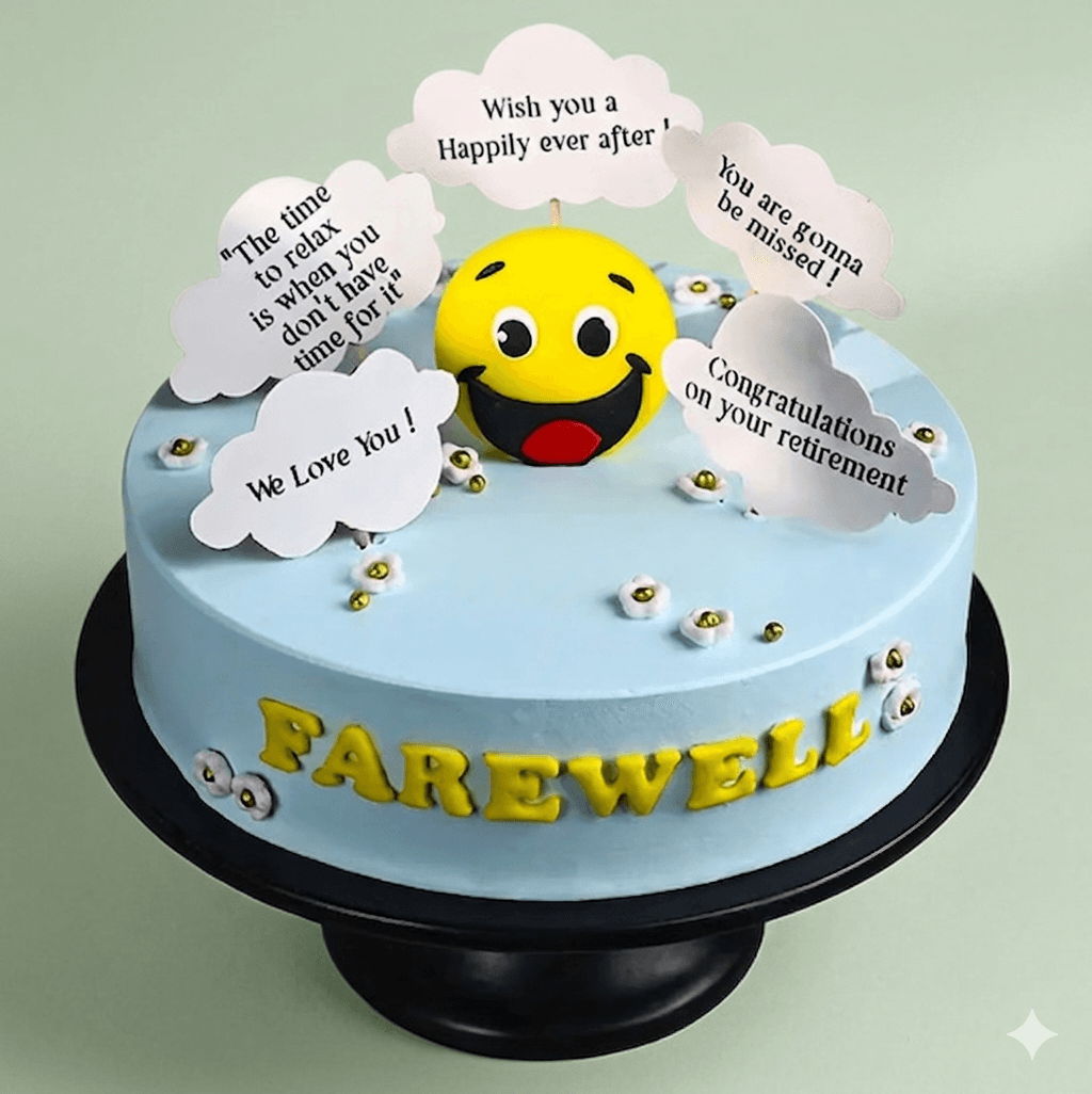 Well Wishings Farewell Cake
