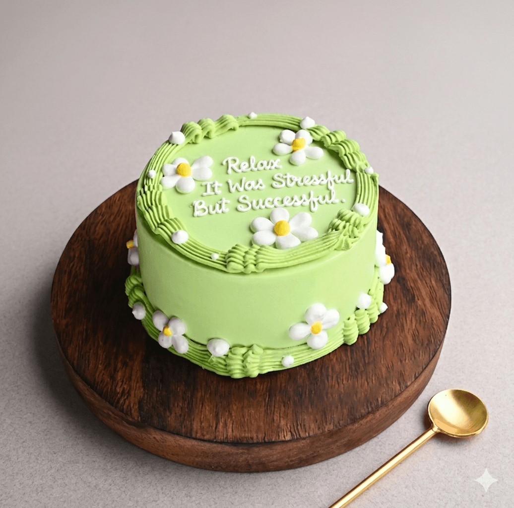 Best Wishes Blooming Daisies Cake
