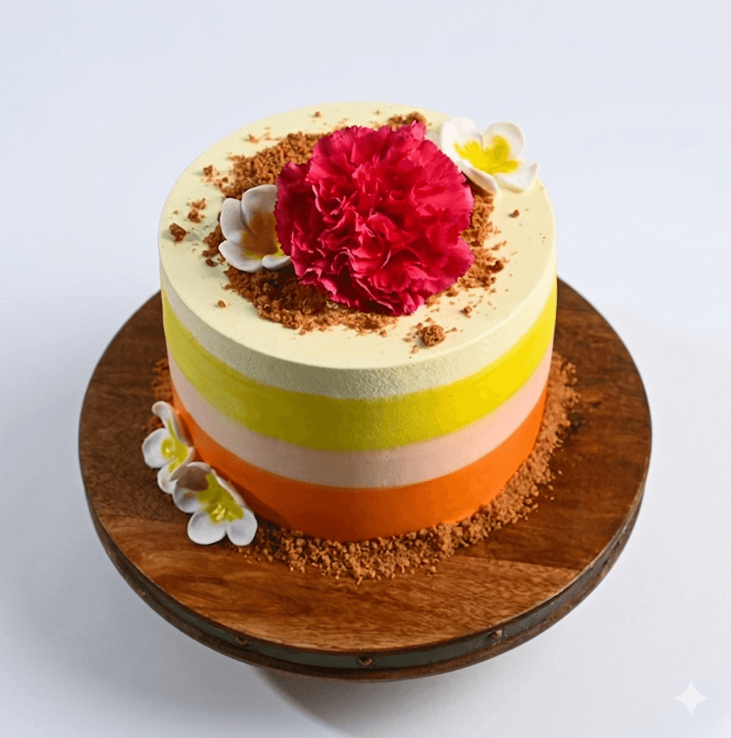 Tropical Beach Blossom Cake
