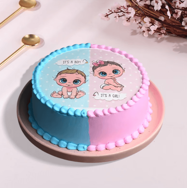 Sweet Beginnings Baby Shower Cake
