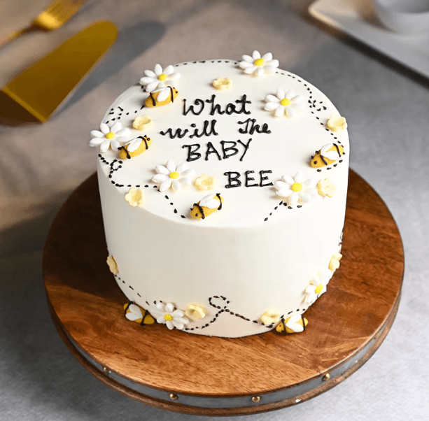 Bee Baby Shower Cake