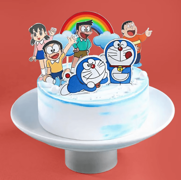 Doraemon N Friends Theme Cake