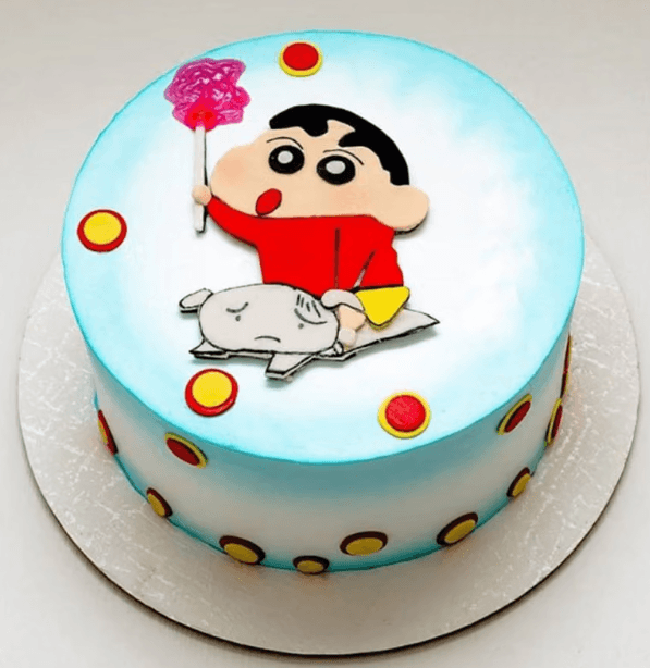 Mischievous Shinchan Theme Cake