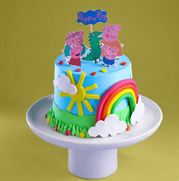 Peppa Pig Rainbow Fun Cake