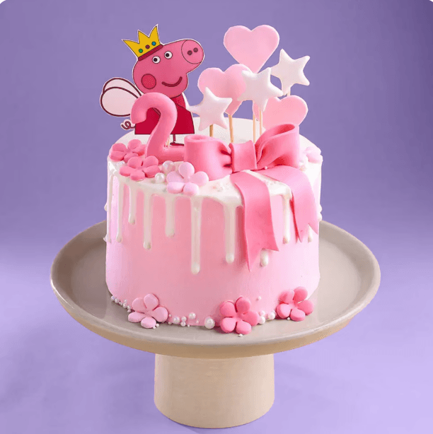 Princess Peppa Pig Drip Cake