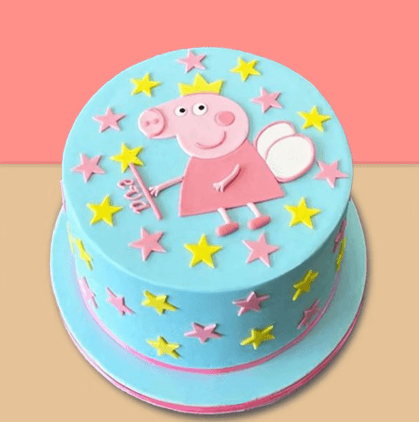 Starry Peppa Pig Kids Cake