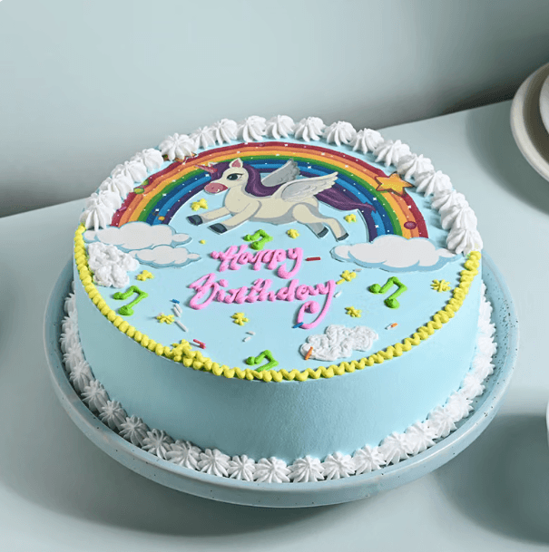 Enchanting Unicorn Theme Cake