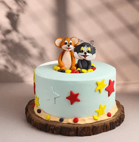 Starry Tom N Jerry Cake
