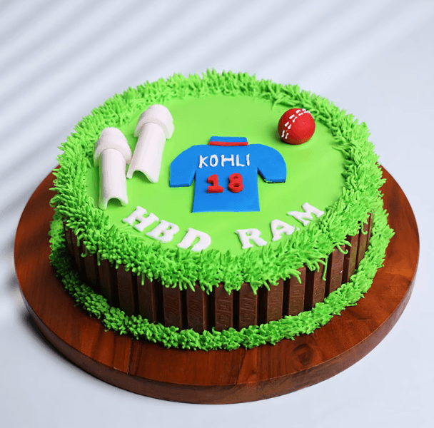 Cricket Love Celebration Kitkat Cake