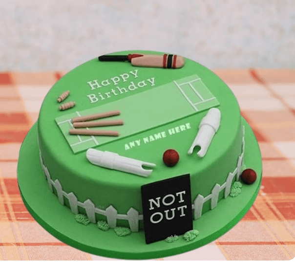 Pitch Perfect Cricket Fondant Cake