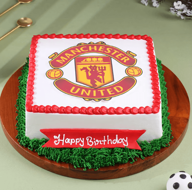 Manchester United Fan Football Cake